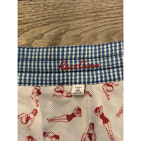 Robert Graham Board Shorts Swim Trunks Men's 36 Mesh Lined Blue Colorful - Picture 3 of 6